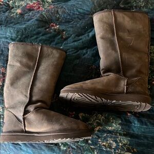 Classic Brown Sheepskin Boots